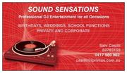 DJ SOUND SENSATION PROFESSIONAL MOBILE DJ