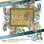 Moet and Mud Crabs Menu